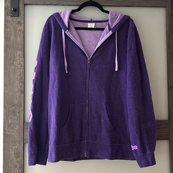 HBO Tops - HBO girls zip up hoodie dark/light purple